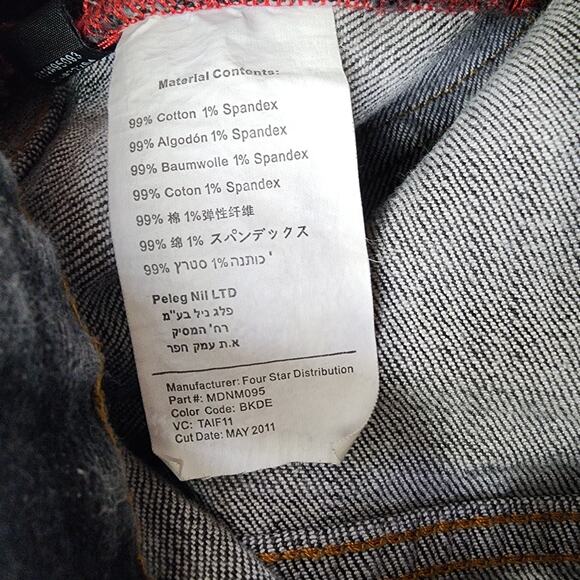 C1RCA Jeans Mens 38 Black Wash Baggy Fit Skateboarding Streetwear Y2K Skater - Picture 9 of 14